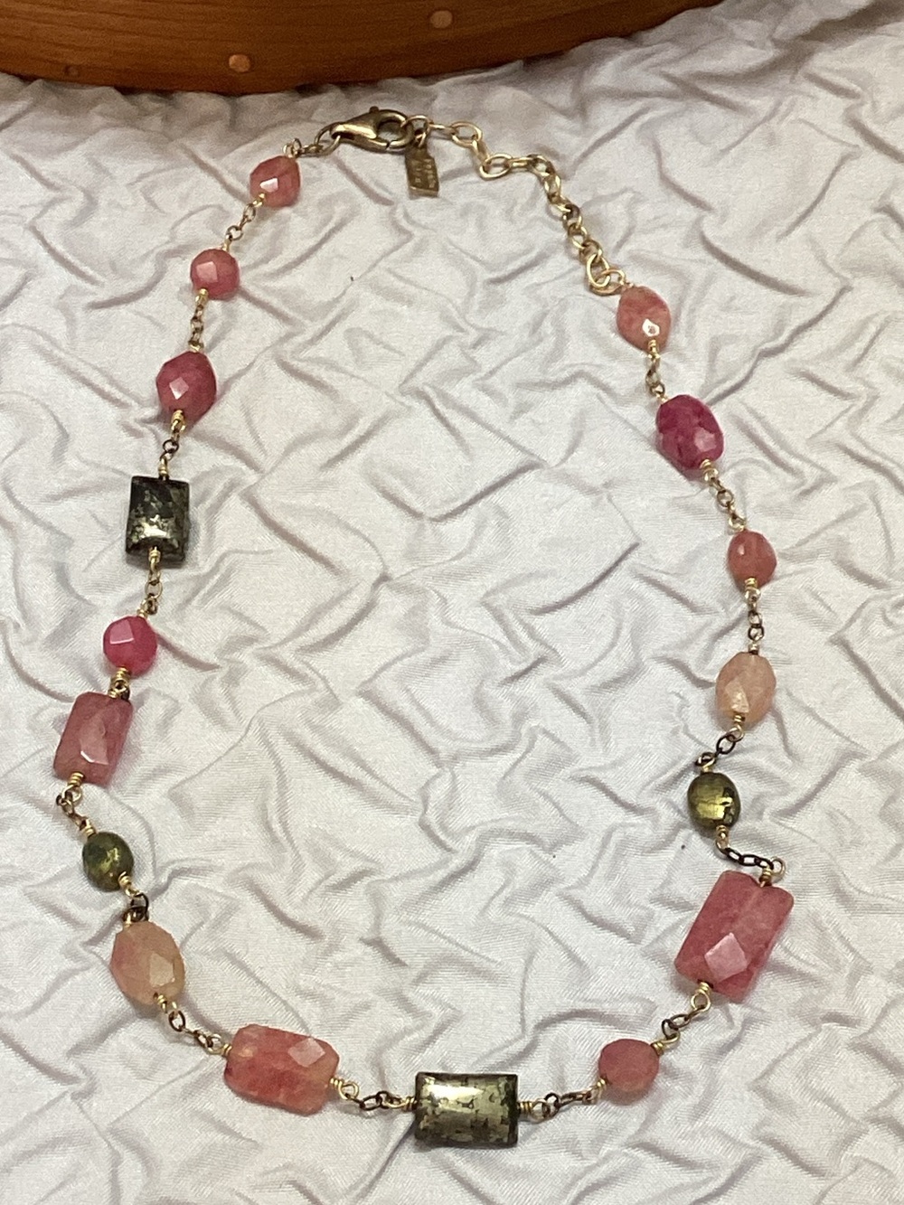 Peyote Bird gemstone necklace Artisan Desert chic Earthy Whimsical